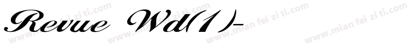 Revue Wd(1)字体转换